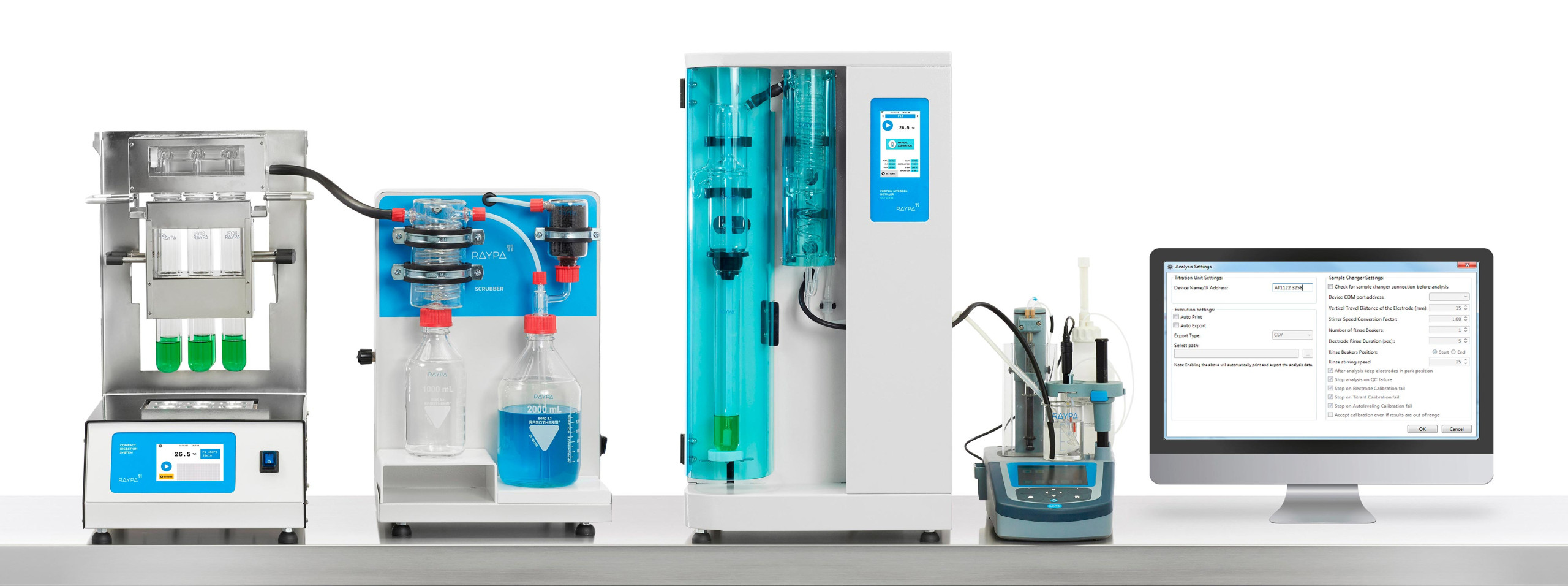 Equipos de análisis alimentario RAYPA